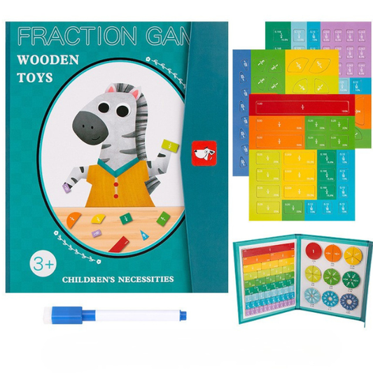 Montessori magnetinis trupmenų mokymosi rinkinys