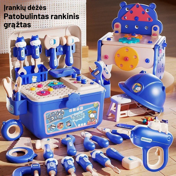 Kūrybinė įrankių dėžė - stalas vaikams