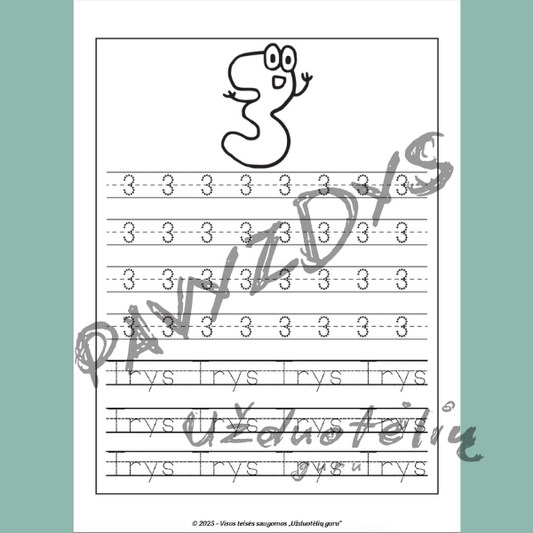 Skaičių pasaulis: mokomės rašyti, sudėti ir atimti!