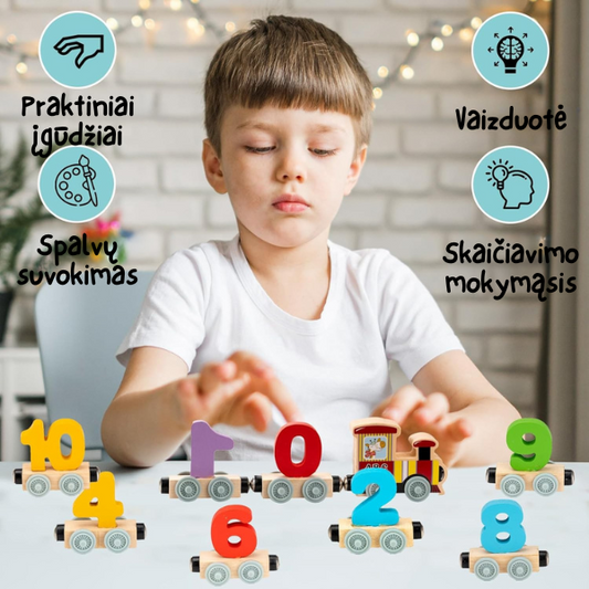 Magnetinis medinių skaičių traukinys