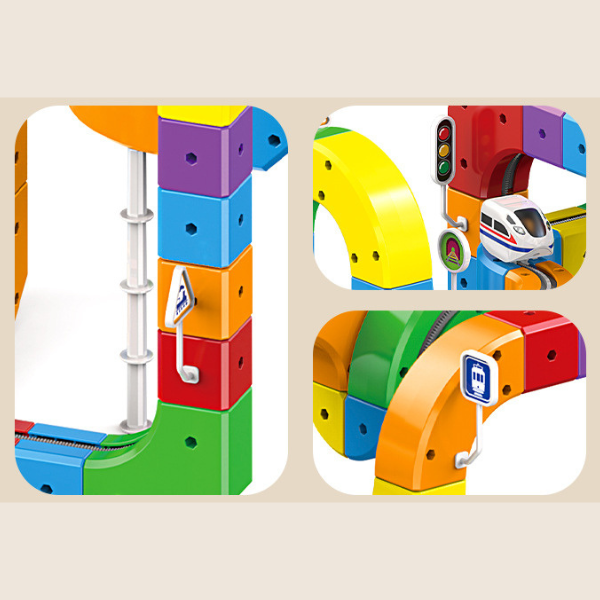 Magnetinė antigravitacinė trasa su traukinuku