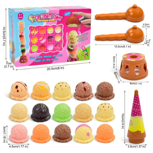 Žaidimas "Ledų bokštas"