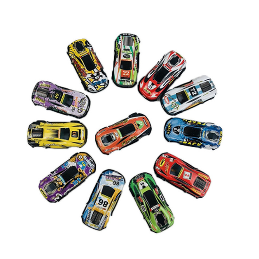 Vaikiškas lenktynių rinkinys su katapulta