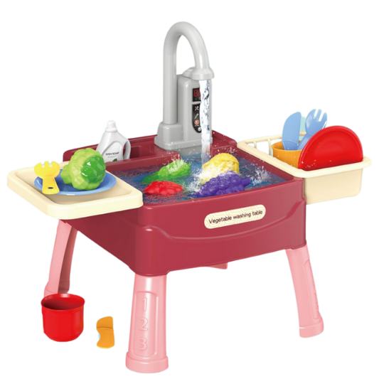 Žaislinė virtuvėlė su magišku čiaupu