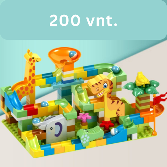 Konstruktorius vaikams - lenktynių trasa