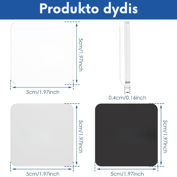 Skaidrūs magnetiniai nuotraukų rėmeliai