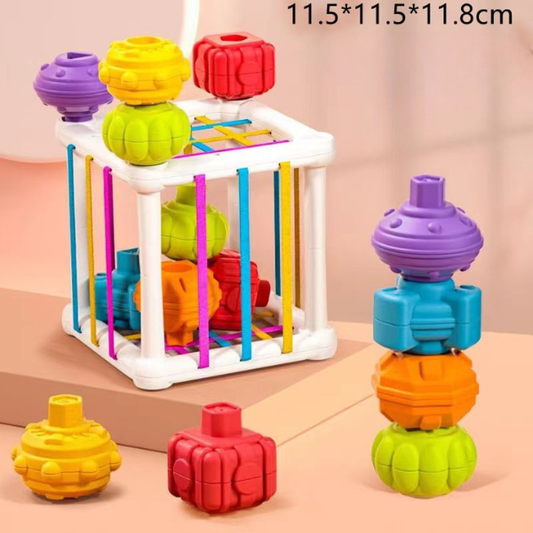 Rūšiavimo kubas – edukacinis lavinamasis žaislas vaikams