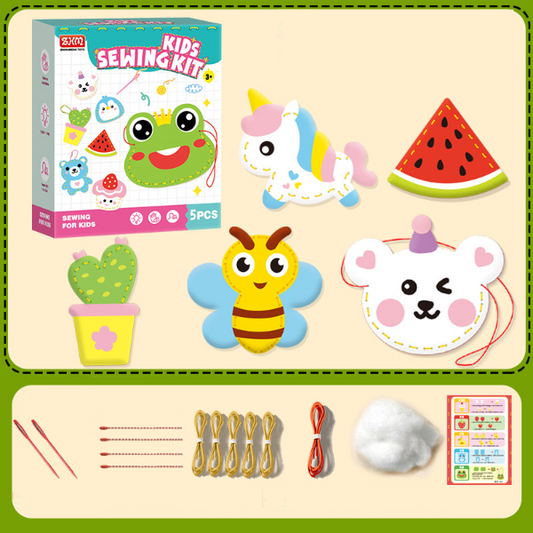 Vaikiškas DIY siuvimo rinkinys iš veltinio