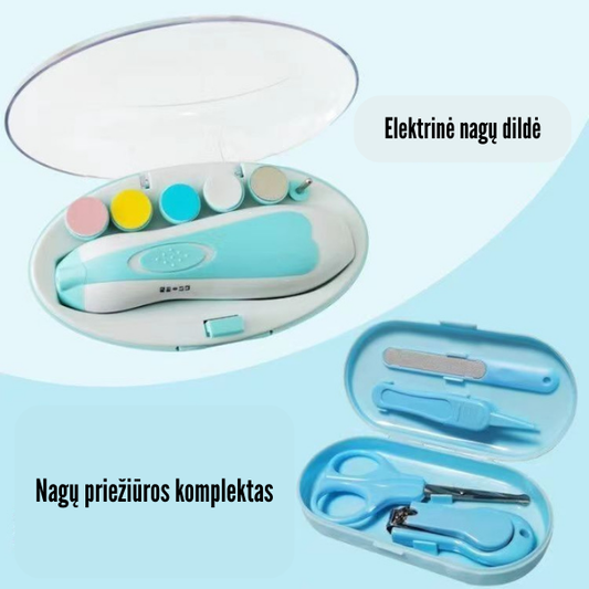 Elektrinis kūdikių nagų priežiūros rinkinys
