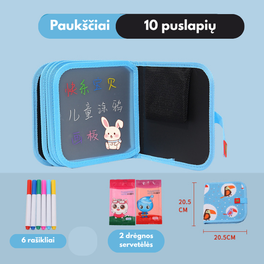 Daugkartinė piešimo knygelė vaikams