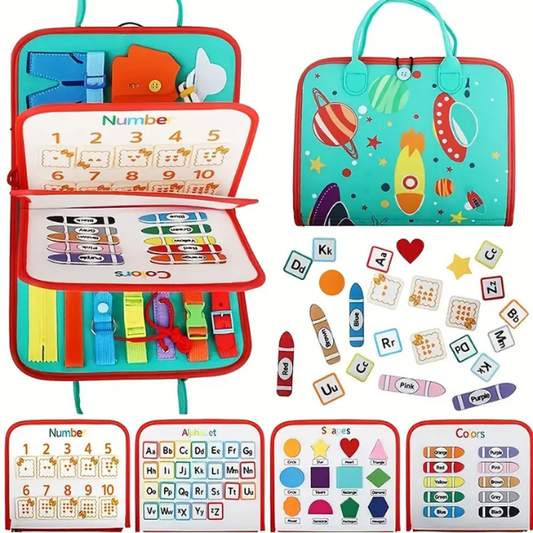 7 in 1 montessori lavinanti knygutė vaikams