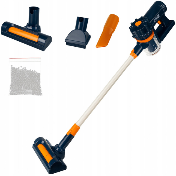 Vaikiškas belaidis dulkių siurblys su siurbimo funkcija ir garsais