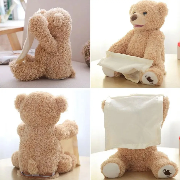 Interaktyvus pliušinis meškiukas "Peek A-Boo"