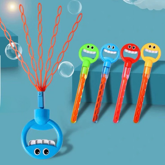 Burbulų lazdelė vaikams + 10 burbulų skysčio pakuočių