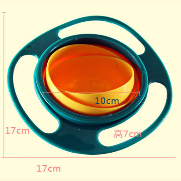 360° neišsiliejantis dubenėlis vaikams