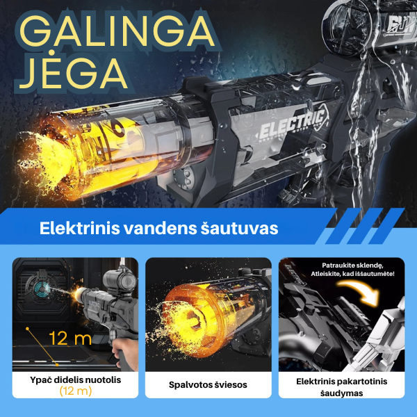Elektrinis vandens šautuvas vaikams