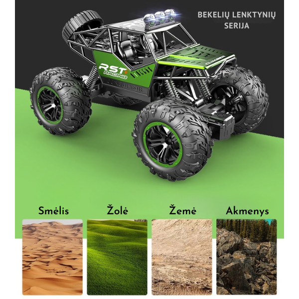 Nuotoliniu būdu valdoma visureigė mašina - džipas "Off-roader"
