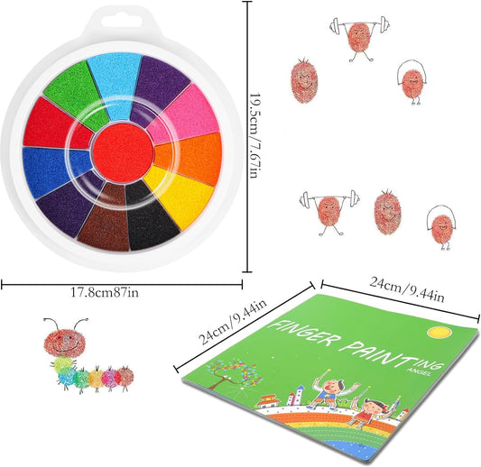 Piešimo rankomis kūrybinis rinkinys vaikams – plaunami dažai