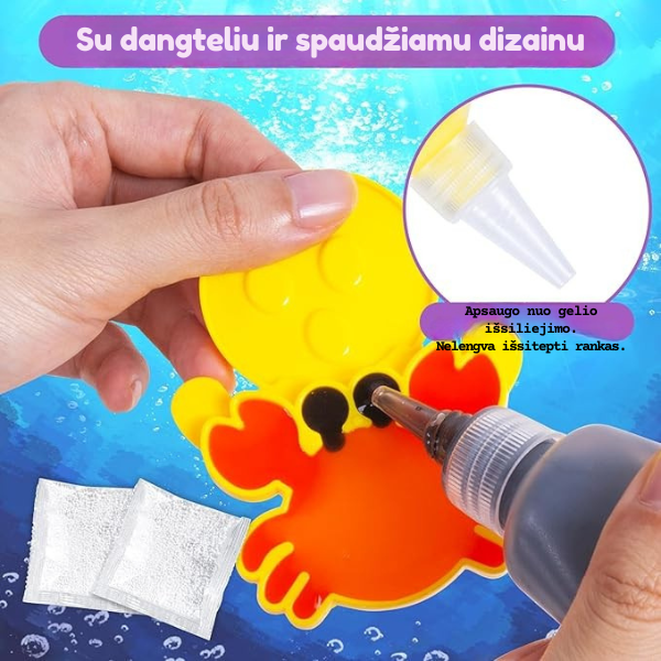 Kūrybinis rinkinys vaikams – 3D gelio figūrėlės