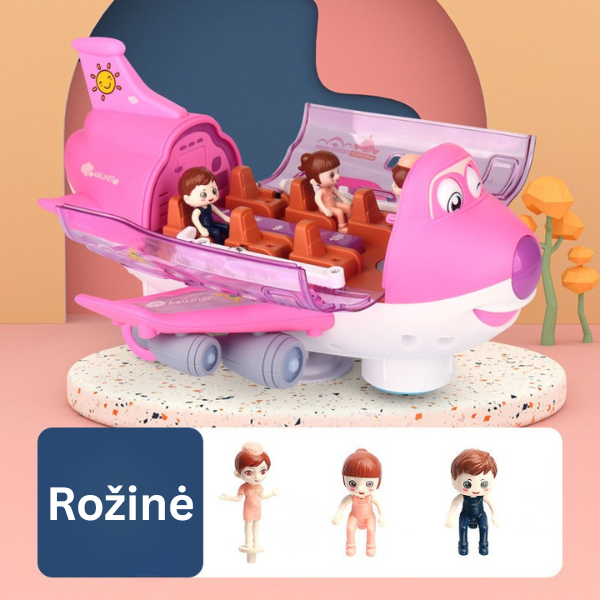 Interaktyvus lavinamasis žaislas - lėktuvas
