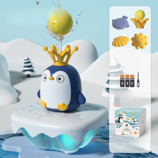 Purškiantis pingvinas - vonios žaislas