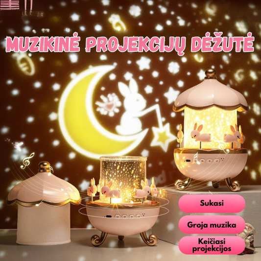 Muzikinis projektorius „Magiškas namelis“