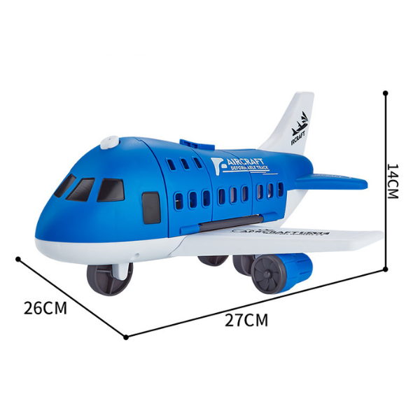 Vaikiškas lėktuvas su automobilių trasa