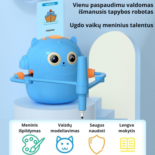 Išmanus piešimo robotas vaikams