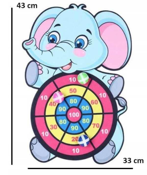Animacinis smiginis vaikams – Lavinamasis žaidimas su 3 lipniais kamuoliukais