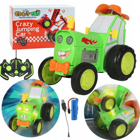 Interaktyvus šviečiantis traktorius su pulteliu