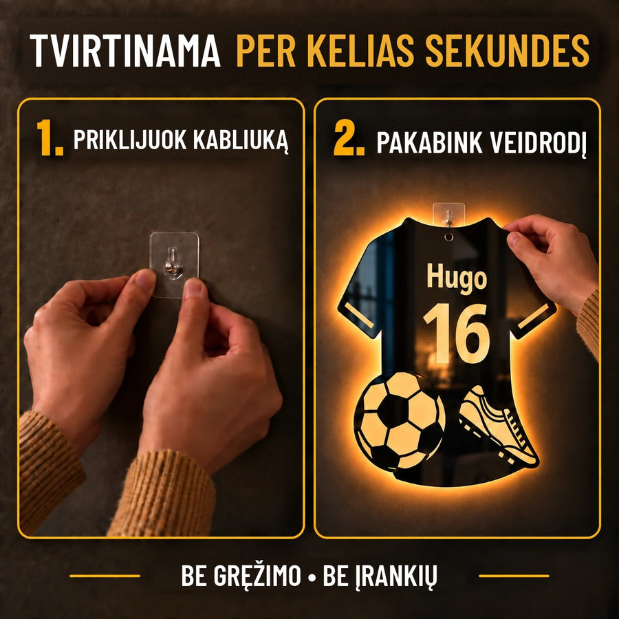 Pakabinama per kelias sekundes