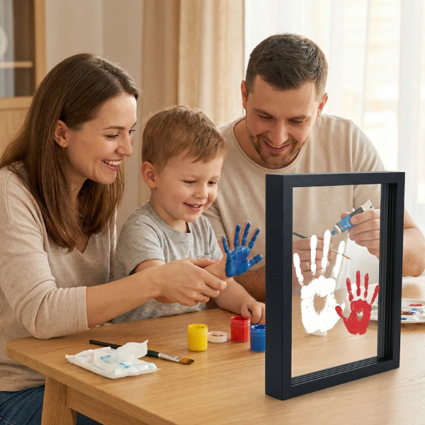 DIY medinis rankų atspaudų rinkinys prisiminimams
