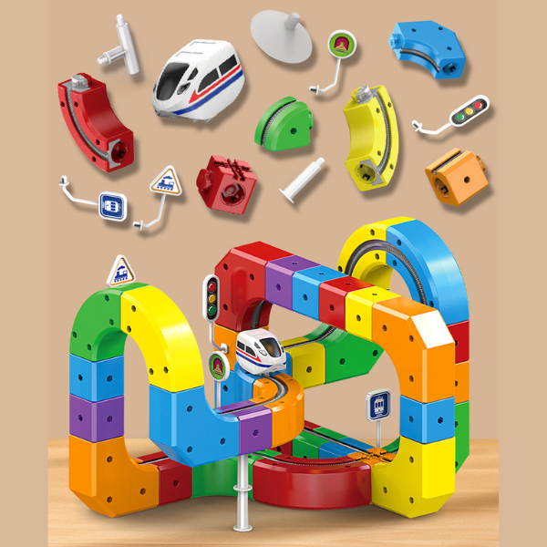 Magnetinė antigravitacinė trasa su traukinuku