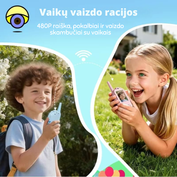 Vaikiškos video racijos su ekranu (2 vnt.)