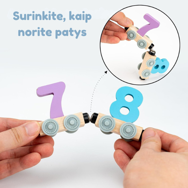 Magnetinis medinių skaičių traukinys