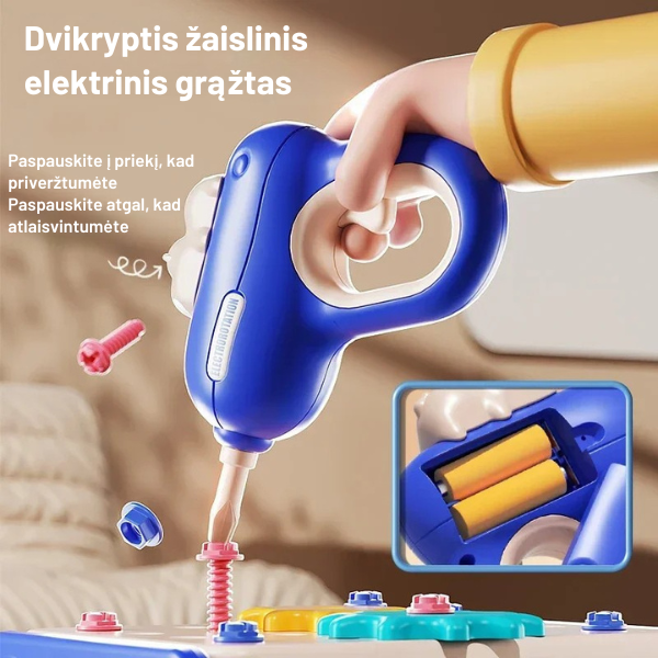 Kūrybinė įrankių dėžė - stalas vaikams