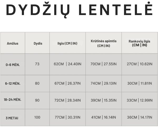 Šiltas žieminis kūdikio kombinezonas su kapišonu