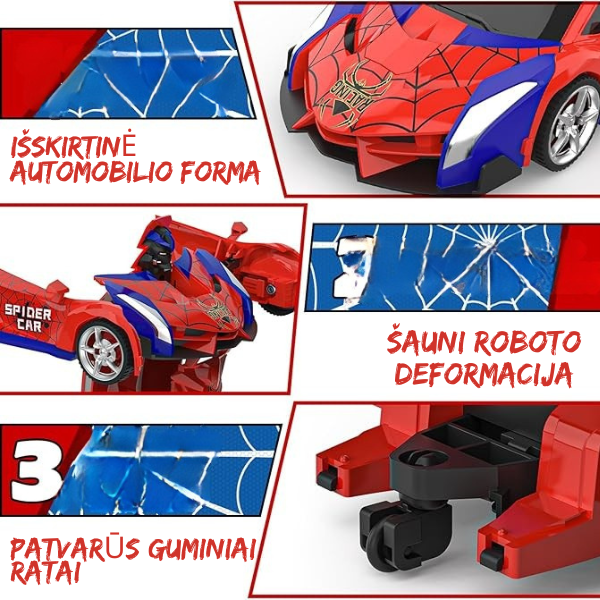 RC robotas - automobilis vaikams su 360° funkcija