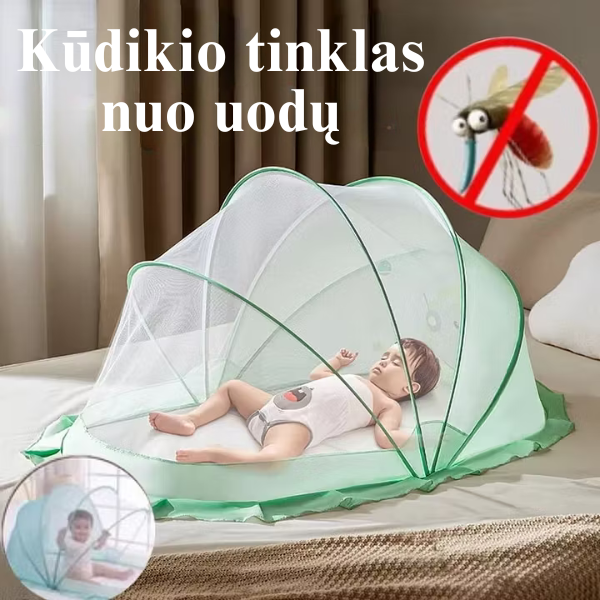 Sulankstoma apsauga nuo uodų kūdikiui