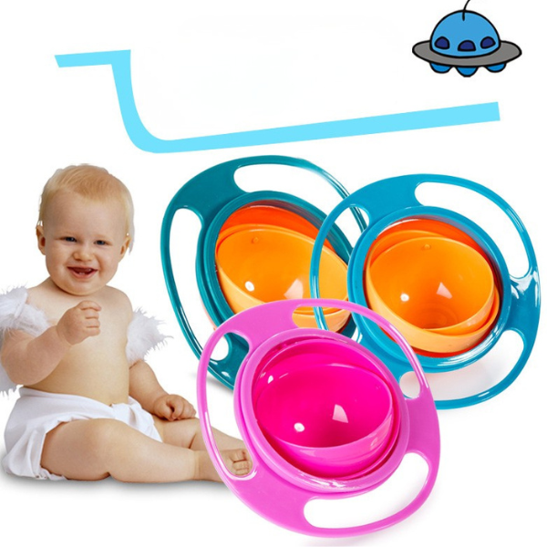 360° neišsiliejantis dubenėlis vaikams