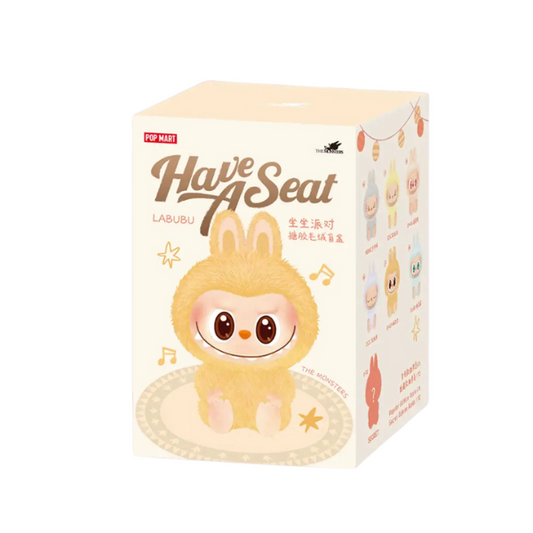 LABUBU „Have a Seat“ kolekcijos riboto leidimo slapta dėžutė iš Pop Mart