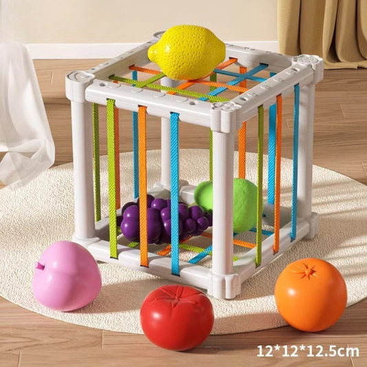 Rūšiavimo kubas – edukacinis lavinamasis žaislas vaikams