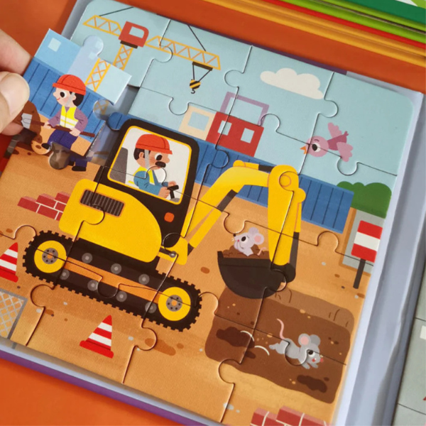 Magnetinė Montessori dėlionių knygelė