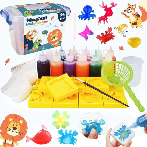 Kūrybinis rinkinys vaikams – 3D gelio figūrėlės