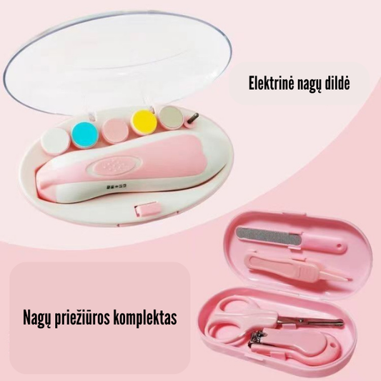 Elektrinis kūdikių nagų priežiūros rinkinys