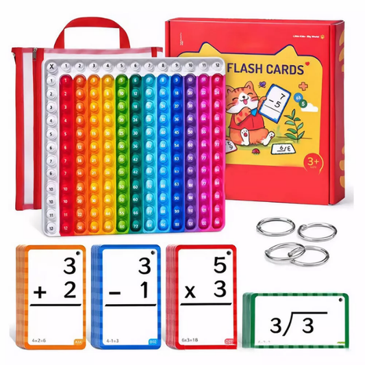 Lavinamoji matematikos lentelė su užduočių kortelėmis