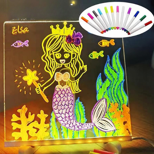 LED piešimo lenta vaikams