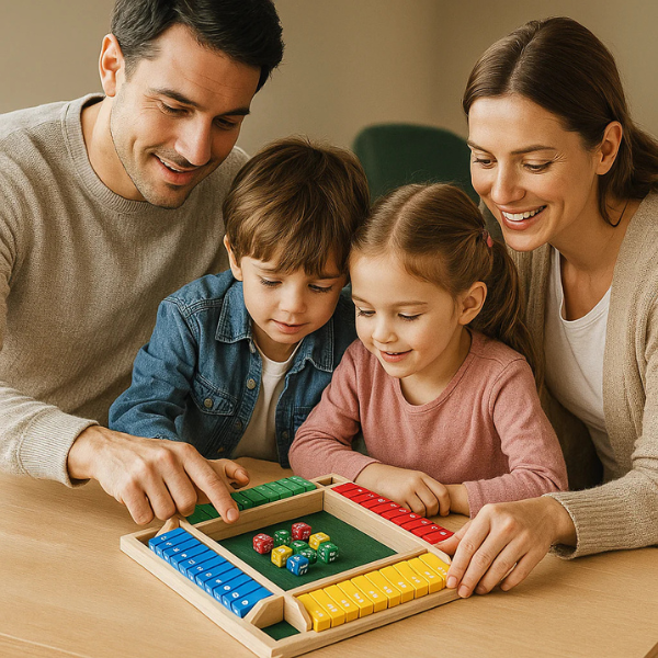 Šeimos stalo žaidimas „Užversk skaičius“