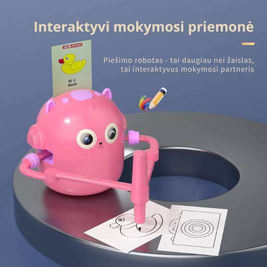 Išmanus piešimo robotas vaikams