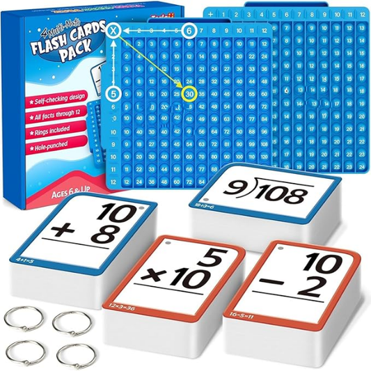 Lavinamoji matematikos lentelė su užduočių kortelėmis